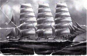 The Hugomount,  Hajlmar Johnson was Captain, sailed from Aland to Australia in the grain trade